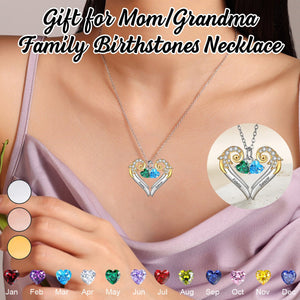 Personalized Mother's Necklace with Birthstone-Mother's Day Gift