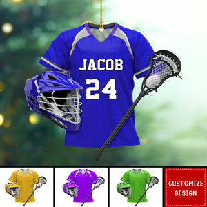 2024 New Release Personalized Lacrosse Christmas Ornament - Gift For Lacrosse Lover