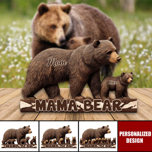 Mama Bear-Personalized Mother Acrylic Plaque