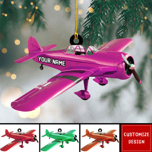 2024 New Release Personalized Airplane Christmas Ornament