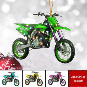 Personalized Motocross Christmas Ornament - 2024 New Release