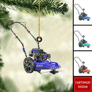 Personalized String Trimmer Christmas Ornament, Tool Scythe Chainsaw Trimmer Ornament - 2024 New Release