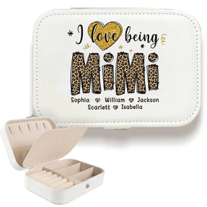 Most Loved Great Grandma - Family Personalized Custom Jewelry Case - Gift For Mom, Grandma