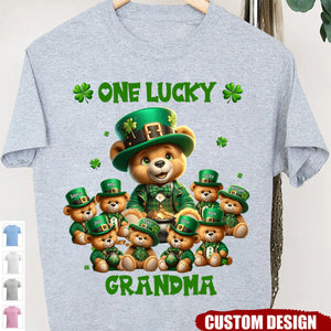 Saint Patrick Day - Personalized Bear Grandma T-Shirt