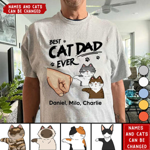 Best Cat Dad Personalized Shirt, Funny Father's Day Gift For Cat Dad