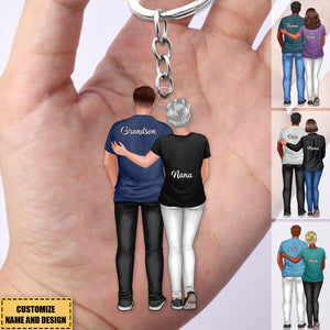 Heartfelt Father's Day Gift For Son, Grandson - Personalized Keychain