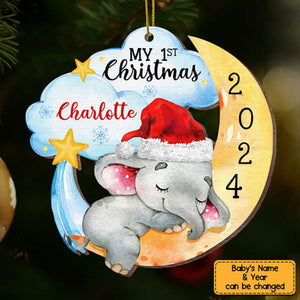 2024 New Release - Elephant Baby First Christmas Ornament