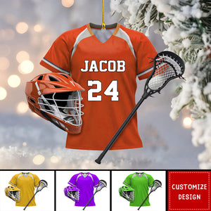 2024 New Release Personalized Lacrosse Christmas Ornament - Gift For Lacrosse Lover