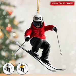 Personalized Skiing Ornament, Gifts For Skiing Lovers-2024 New Release