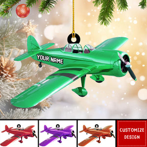 2024 New Release Personalized Airplane Christmas Ornament