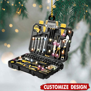 Personalized Mechanic Tool Box Ornament Christmas Gift For Mechanic - 2024 New Release