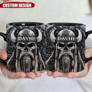 Vikings Skull - Personalized Viking Mug