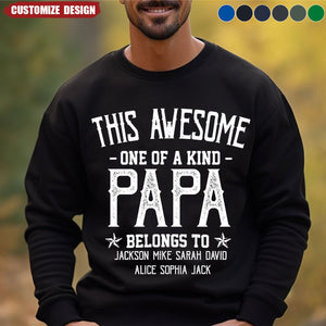 This Awesome Papa Belongs to Sweatshirt