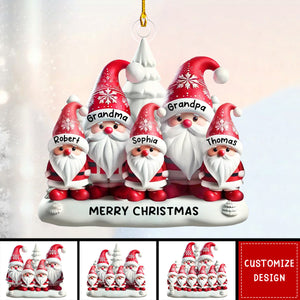 Personalized Grandparents Family Christmas Ornament-2024 New Release