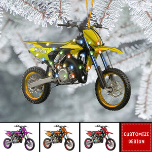 Personalized Motocross Christmas Ornament - 2024 New Release