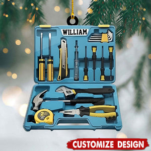 Personalized Mechanic Tool Box Ornament Christmas Gift For Mechanic - 2024 New Release