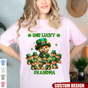 Saint Patrick Day - Personalized Bear Grandma T-Shirt