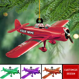 2024 New Release Personalized Airplane Christmas Ornament