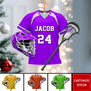 2024 New Release Personalized Lacrosse Christmas Ornament - Gift For Lacrosse Lover