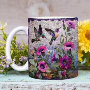 Purple Hummingbirds Mug - Gift For Bird Lovers