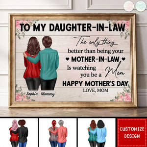 To My Daughter-In-Law Personalized Poster - Mother's Day Gift For Daughter-In-Law