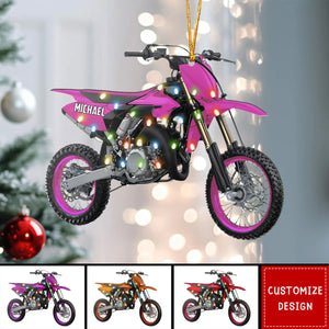 Personalized Motocross Christmas Ornament - 2024 New Release