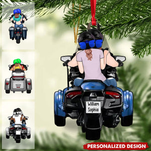 2024 New Release Motorcycle Lovers For Couples Ornament-Personalized Christmas Ornament-Gift For Motorcycle Lovers