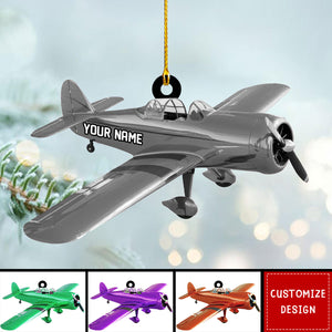 2024 New Release Personalized Airplane Christmas Ornament