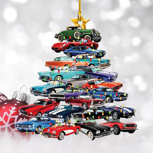 Muscle Car Collection Tree Christmas Ornament