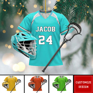 2024 New Release Personalized Lacrosse Christmas Ornament - Gift For Lacrosse Lover