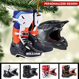 2024 New Release Personalized Ornament Motocross Boots Helmet