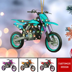 Personalized Motocross Christmas Ornament - 2024 New Release