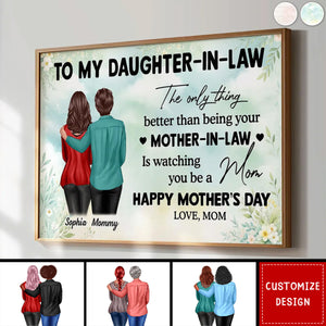 To My Daughter-In-Law Personalized Poster - Mother's Day Gift For Daughter-In-Law