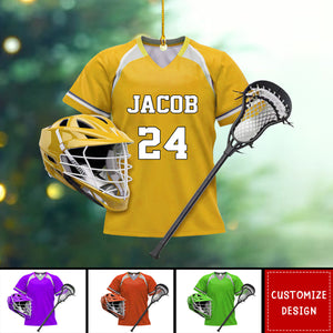 2024 New Release Personalized Lacrosse Christmas Ornament - Gift For Lacrosse Lover