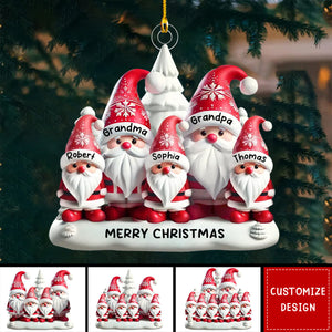 Personalized Grandparents Family Christmas Ornament-2024 New Release