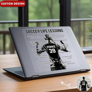 Personalized Soccer Life Lessons Decal - Gift For Soccer Lovers