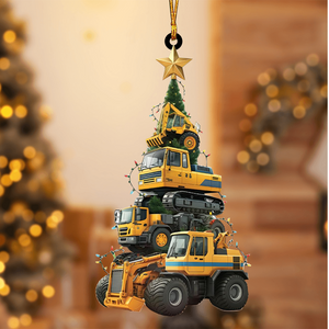 Heavy Construction Equipment Christmas Tree Ornament--2024 New Release