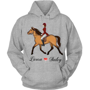 Girl Loves Horse Personalized Shirt / Hoodie