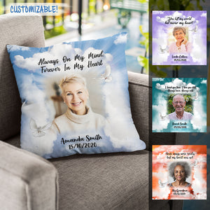 Loving Memories Custom Personalized Photo Pillow Memorial