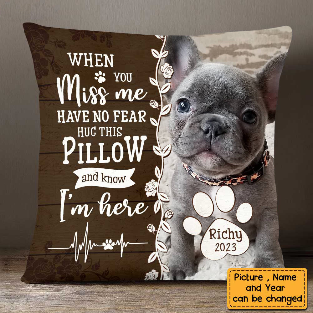 Scared clearance dog pillow