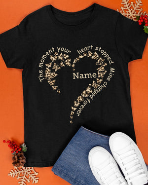 Eternal Love: Memorial Shirt with Personalized Butterflies Heart Design Classic T-Shirt