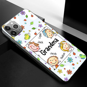 Nana Grandma Mommy Cartoon Happy Kids Personalized Phone Case