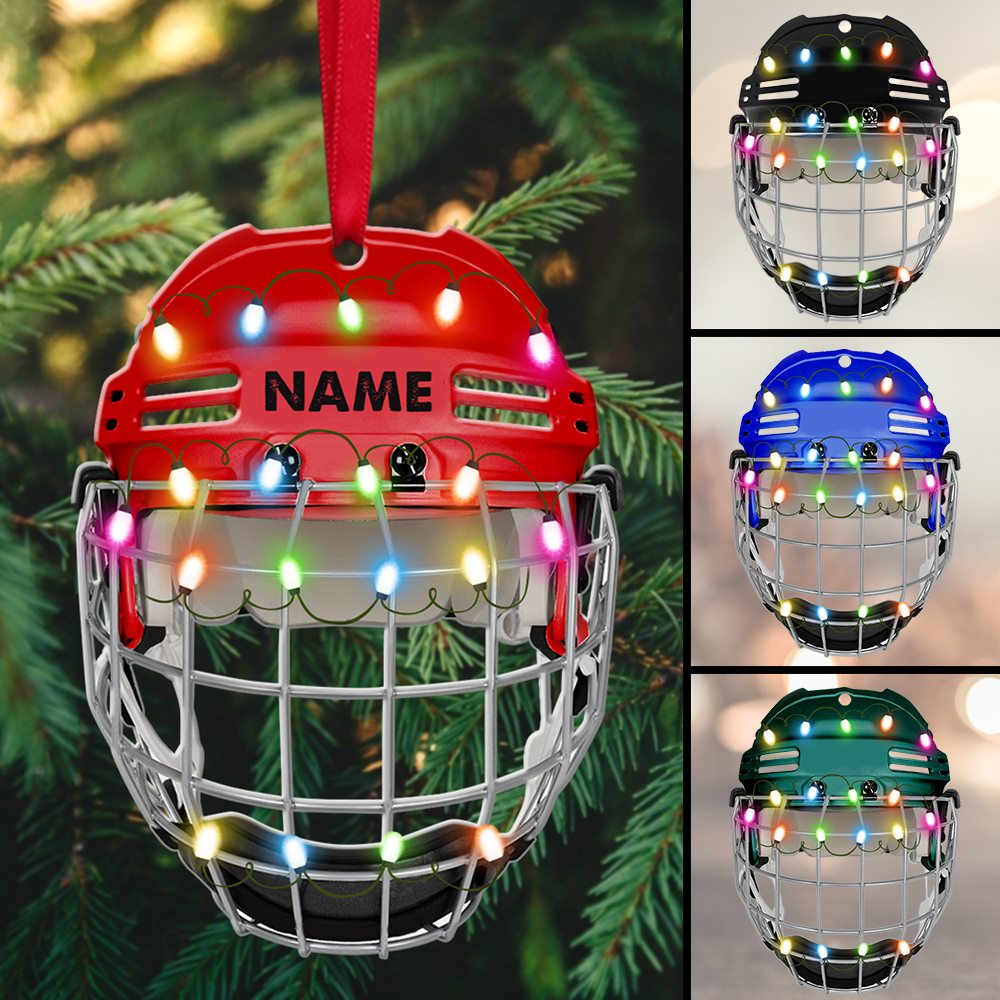 M&M Minnesota Red Play Hockey 2023 Christmas Ornament - Honateez