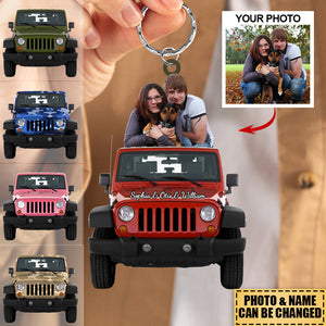 Personalized Wrangler Off-Road Keychain - Great Gift For Beloved One