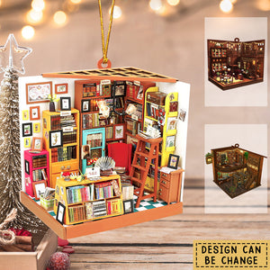 Personalized Bookstore Book Lover Ornament