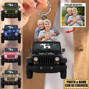 Personalized Wrangler Off-Road Keychain - Great Gift For Beloved One