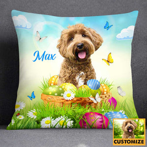 Easter Dog Cat Upload Photo Pillow/ Pillow Case