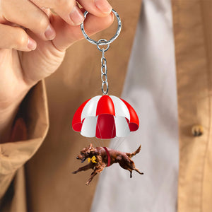 Irish Setter Fly With Parachute Christmas Two-Sided Ornament