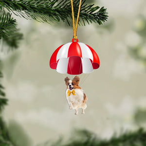 Papillon Fly With Parachute Christmas Two-Sided Ornament