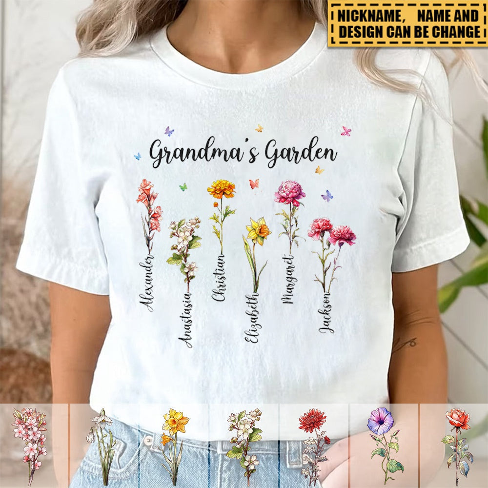 Custom Nana Gifts, Grandma's Garden Sign With Kids Names, Personalized Gifts  For Grandma On Mother's Day - Best Personalized Gifts For Everyone